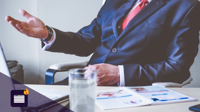 A person at their desk